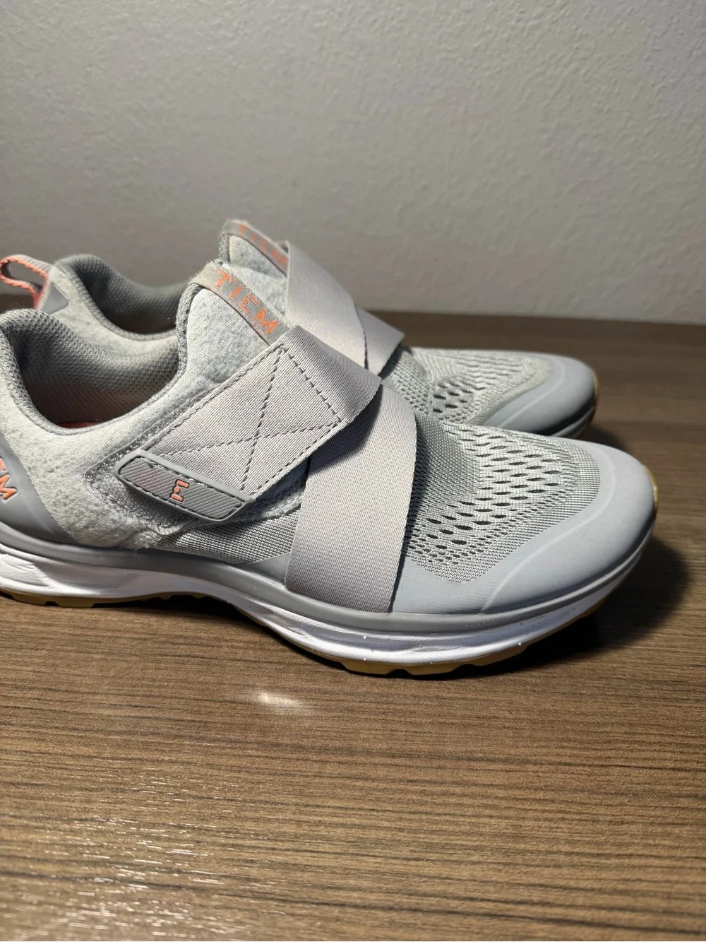 Tiem Slipstream Cycling Shoes Gray Bicycle Spin Indoor size 7